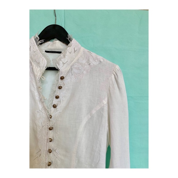 Elie Tahari Linen Button up Jacket M - Picture 2 of 5